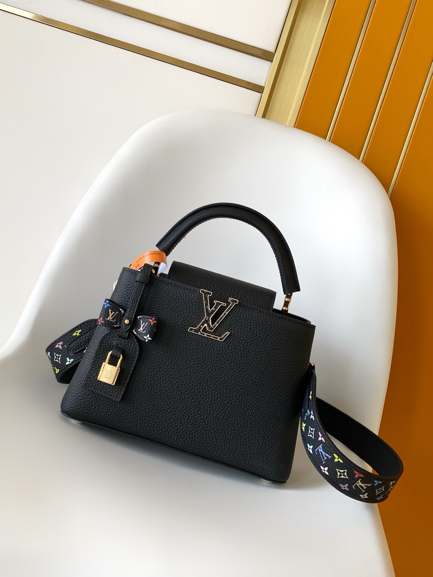 Louis Vuitton LV Classic Handbag Monogram Macassar Model MB163 Gold Hardware Travel Ready Fashion Accessory